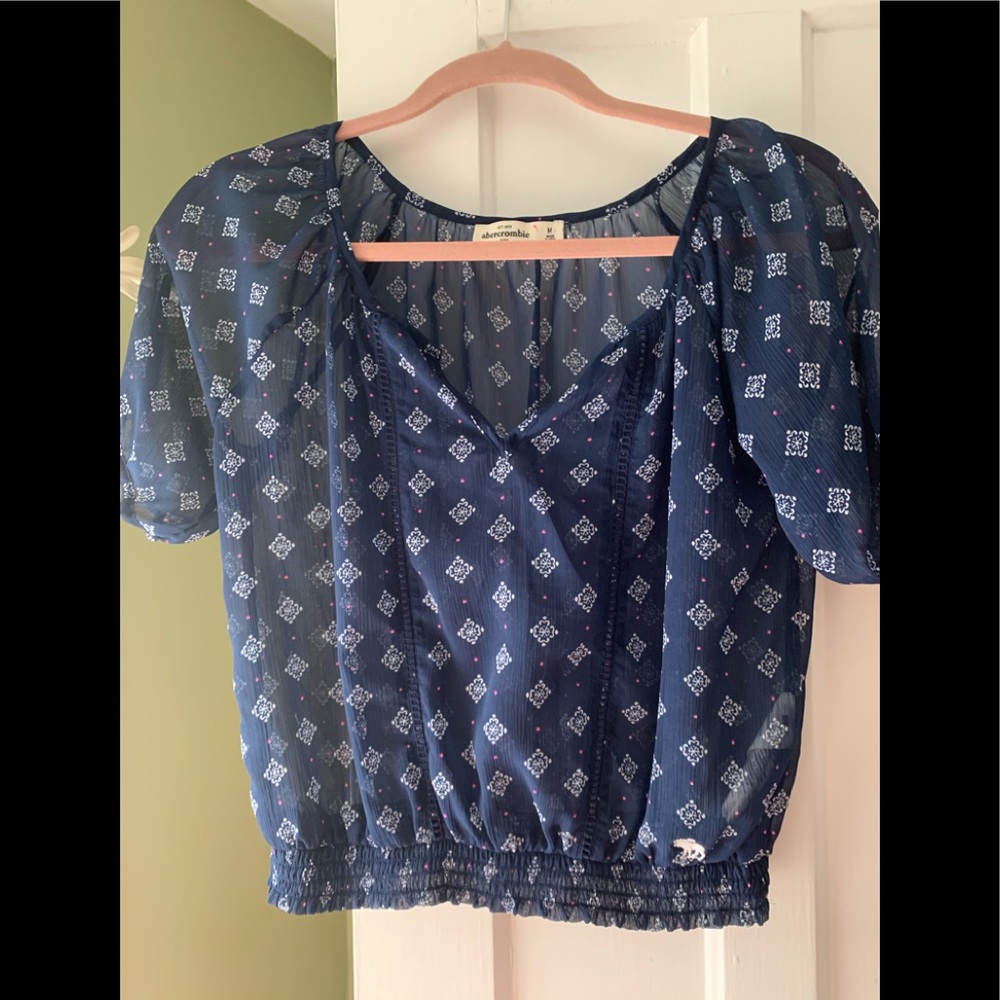 Girls Abercrombie kids sheer blouse